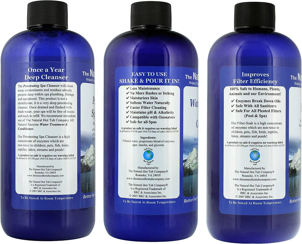 The Natural Hot Tub Company all natural start up kit spa treatment it's t
