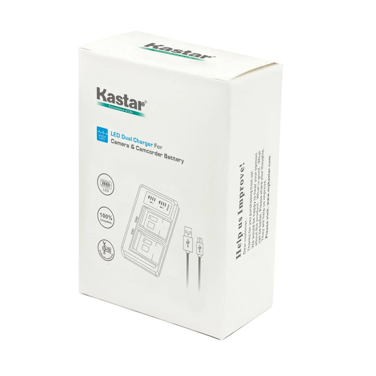 Kastar 3-Pack PSP 110 Battery and LTD2 USB Charger Replacement for Sony PSP-2009, PSP-2010, PSP-3000, PSP-3001, PSP-3002, PSP-3003, PSP-3004, PSP-3005, PSP-3006, PSP-3007, PSP-3008, PSP-3009, PSP-3010