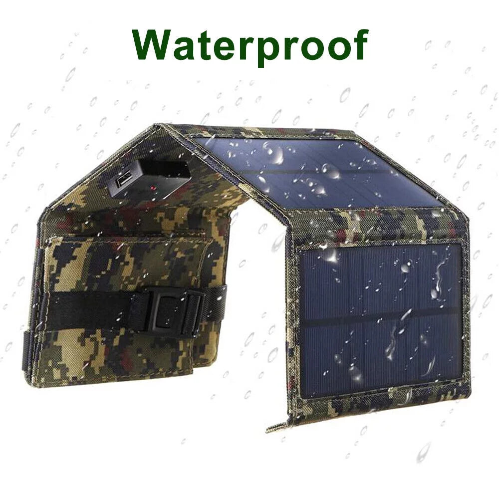 Foldable Outdoor 80W USB Solar Panel Portable Phone Charger Camping Hiking Rechargeable Battery High Quality