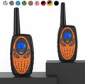 Two Way Radios for Adults, FRS Walkie Talkie Long Range /Hands Free Walki Talki with Noise Cancelling for Women Kids Camping Hiking Cruise Ship (Orange 2 in 1)