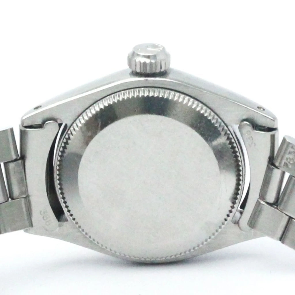 Pre-Owned Vintage ROLEX Oyster Perpetual 6719 White Gold Steel Ladies Watch BF565449 (Fair)
