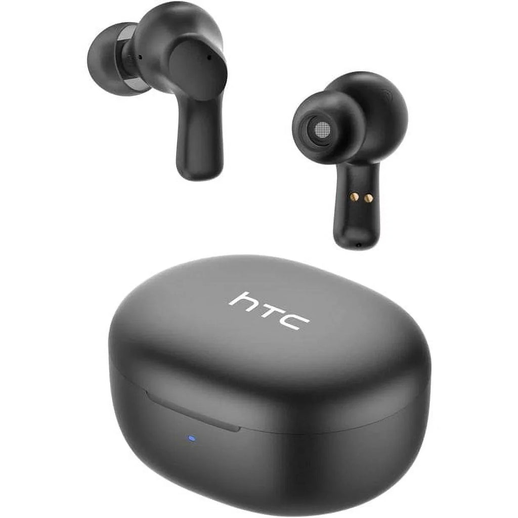 HTC True Wireless Earbuds Bluetooth 5.1 Headphones Sport ANC Earbuds with Microphone, Android Earbuds Wireless Bluetooth Earphones,Black
