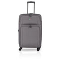 TUCCI 28 in. Disinvolta T00361 Fabric Carry-On Luggage, Silver