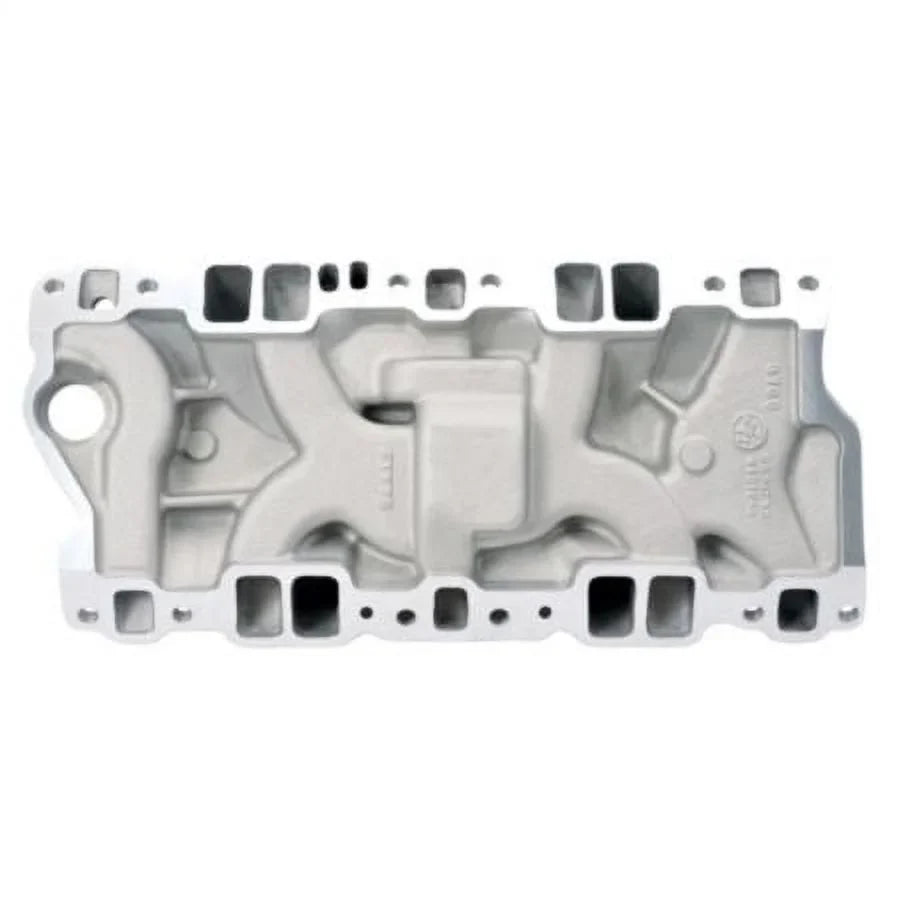 Edelbrock 3706 Performer Series Intake Manifold; Satin Finish; Idle-5500rpm; For 4 bbl Carbs; For Cast Iron Heads; EGR; Fits select: 1967-1974 CHEVROLET CAMARO, 1969-1986 CHEVROLET C10