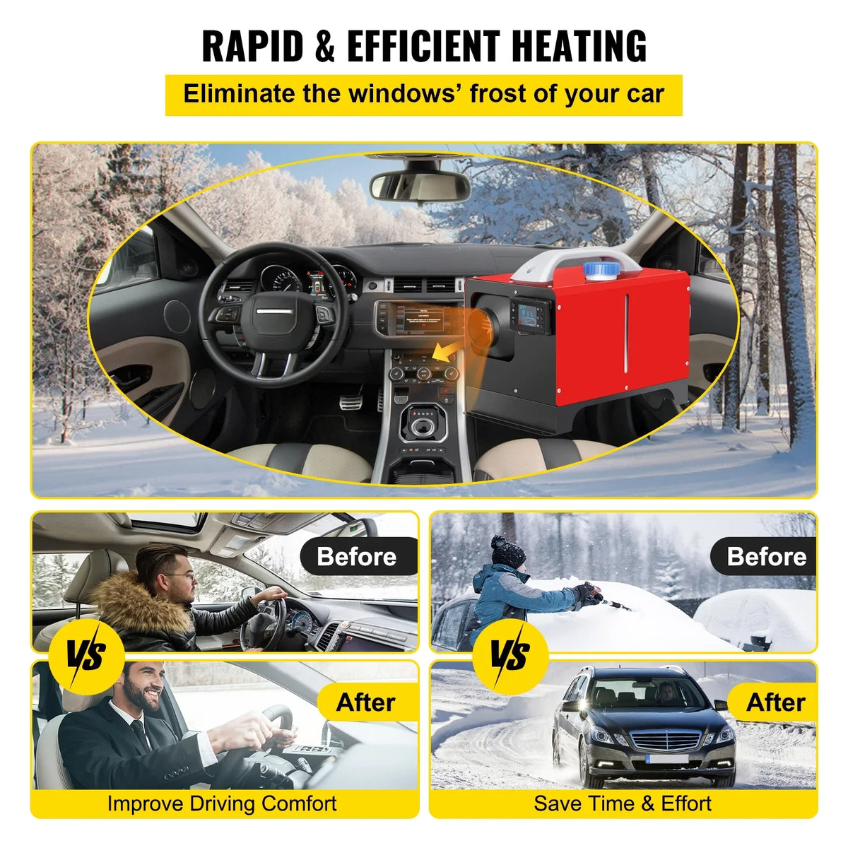 VEVOR brand Diesel Air Heater, 5KW 12V Parking Heater, 485853044