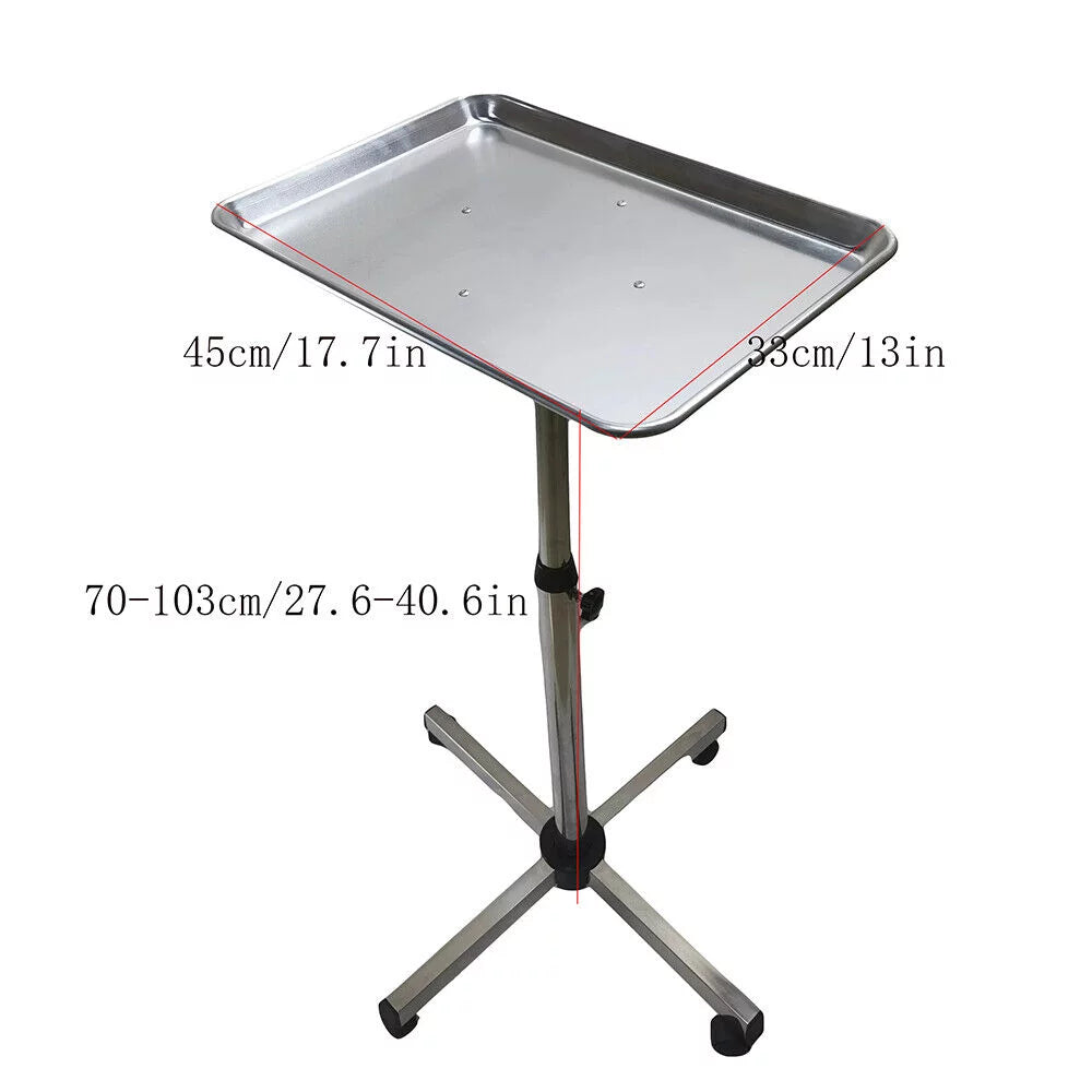 DENEST Mobile Cart Rolling Cart Dentistry Clinics Beauty Salon Stand Rack Tray Trolley