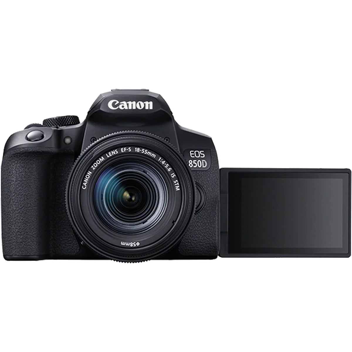 Canon EOS 850D (Rebel T8i) DSLR Camera with 18-55mm Lens + 2PC 64 GB Memory + Spare High Capacity Battery + Filters + Tripod + Mini Tripod + More (29 pc Bundle)