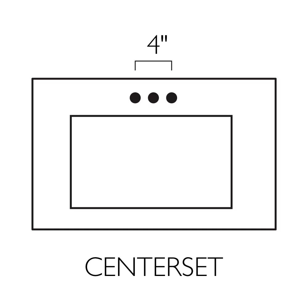Design House 557678-WHT 61-inch Camilla Cultured Marble Centerset Mount Rectangle Double Bowl Vanity Top with Integrated Backsplash, Solid White