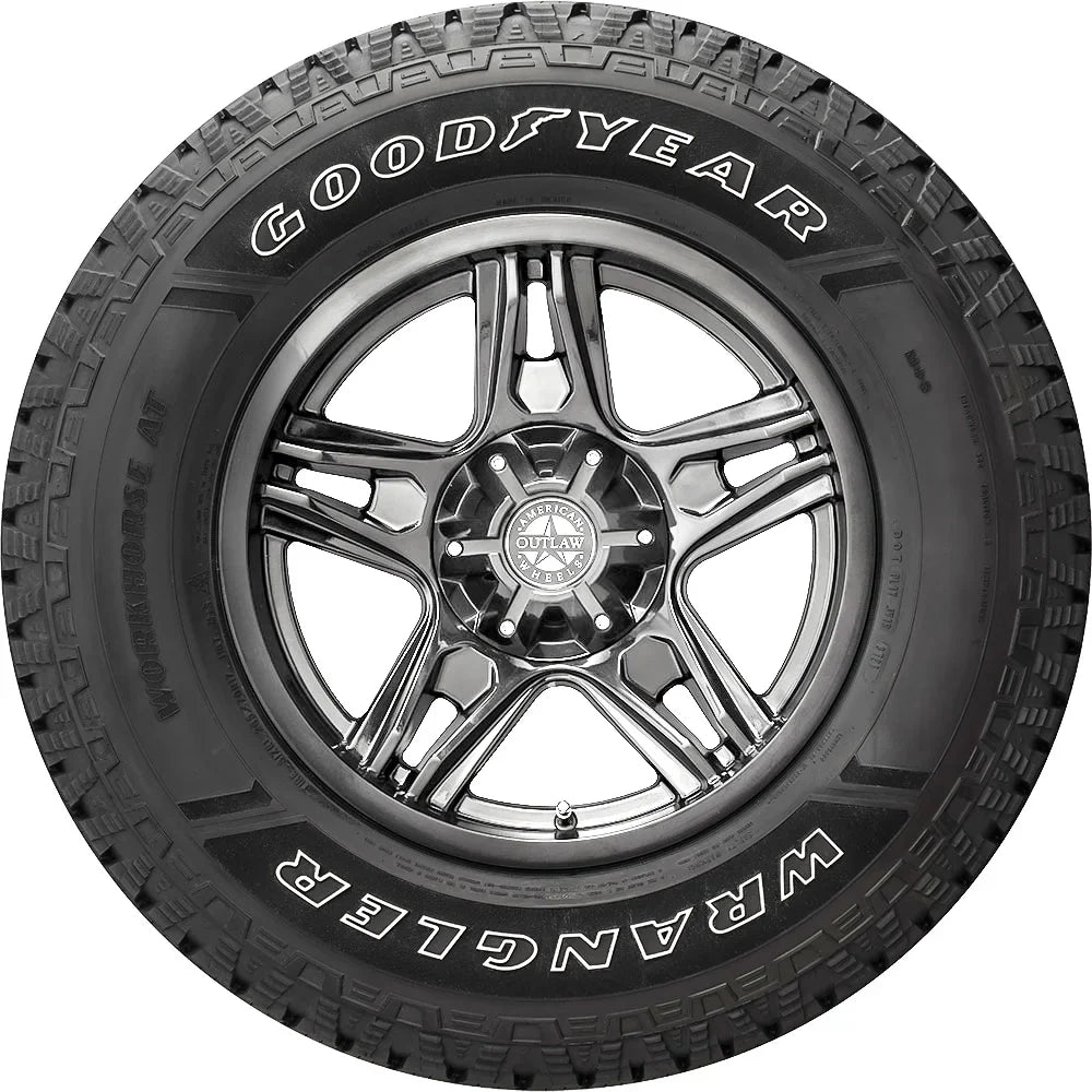 Set of 4 (FOUR) Goodyear Wrangler Workhorse AT 265/70R17 115T A/T All Terrain Tires Fits: 2014-18 Chevrolet Silverado 1500 WT, 2010-21 GMC Sierra 1500 SLE