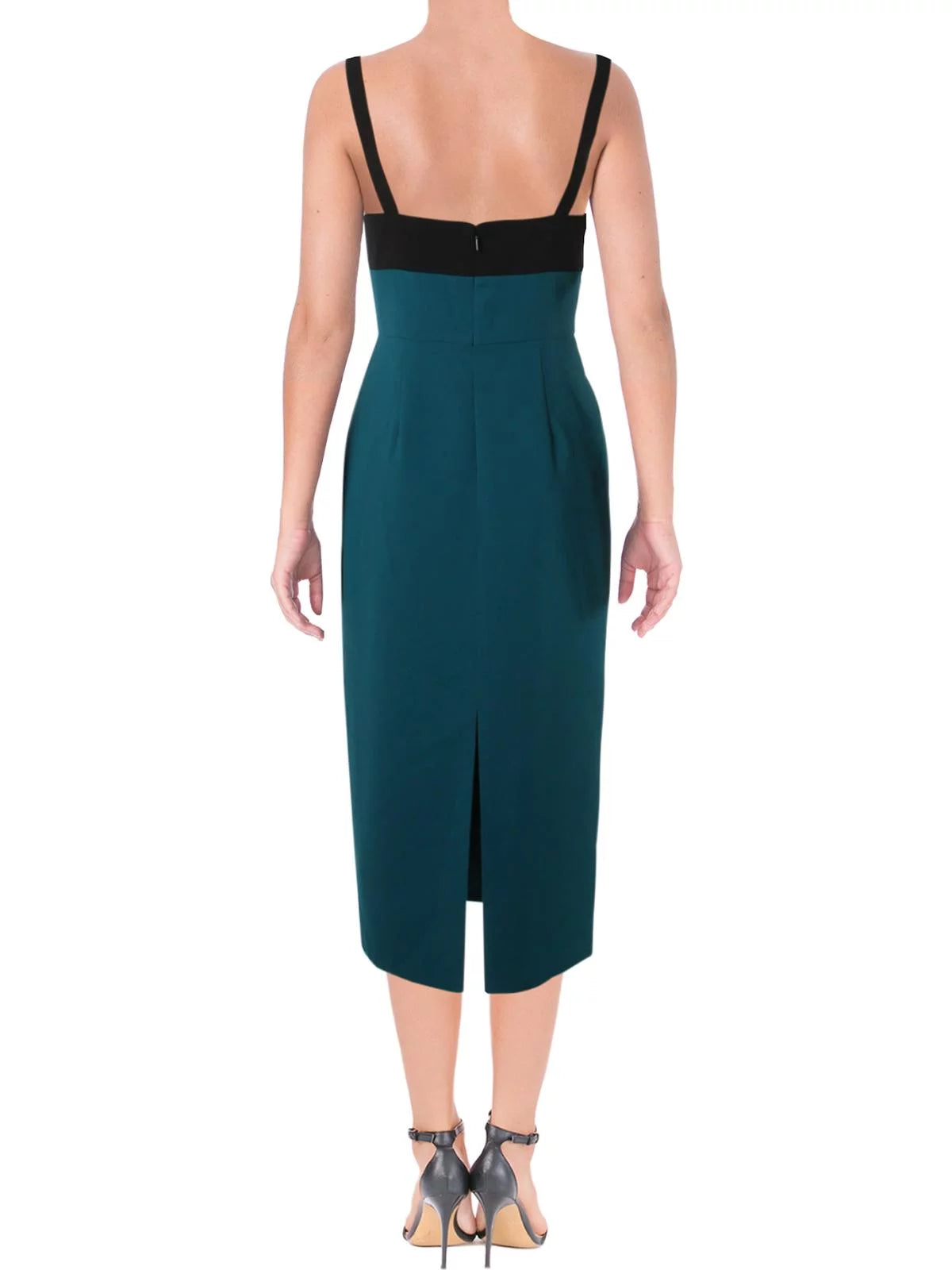 JILL Jill Stuart Womens Sleeveless V-Neck Midi Dress