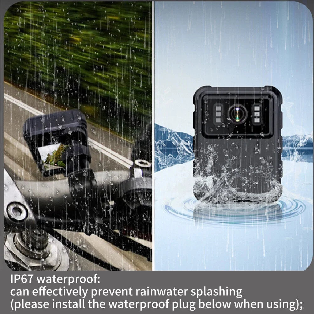 JLLOM Night Vision Camcorder - Mini Police Body Camera with 1080P Audio Video DVR and HD 2k Recording