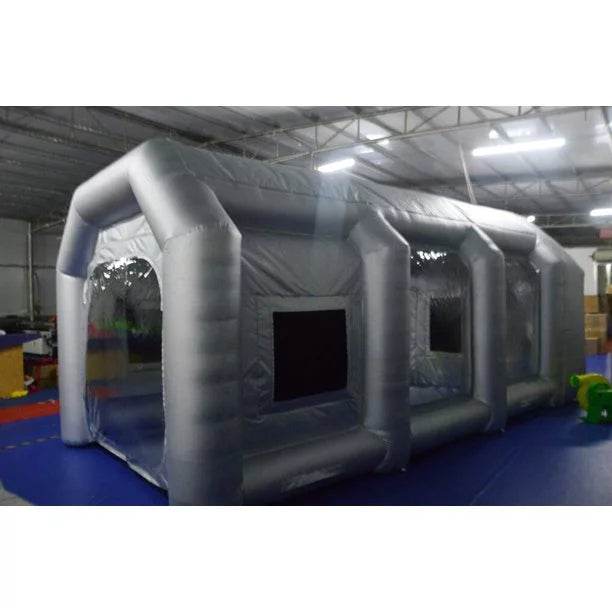 INTBUYING Blow-up Spray Finish Room Car Finish Portable Cabin with 2 Blowers Tent External 19.6*9.8*8.2ft