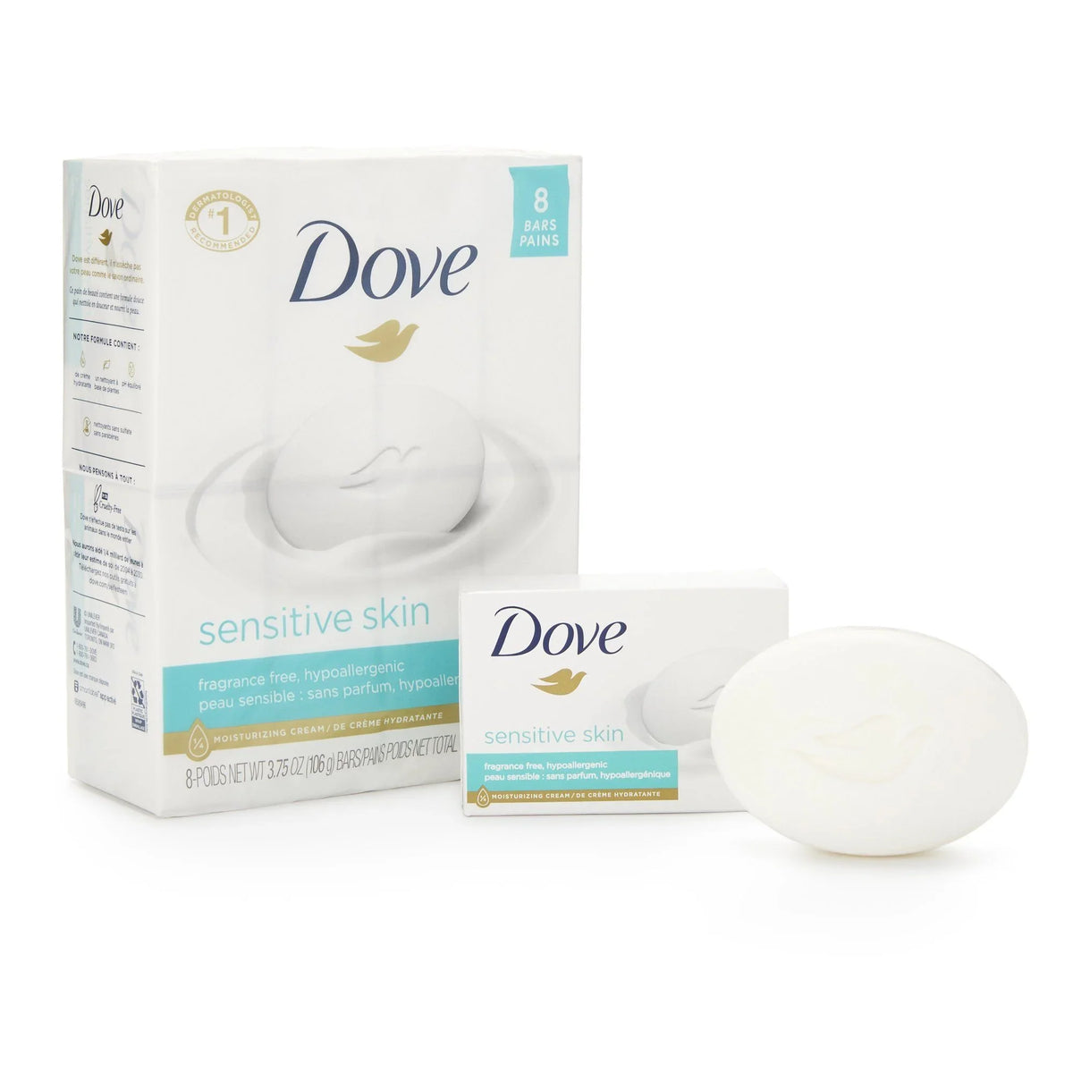 Dove Sensitive Skin Soap (PK/8)
