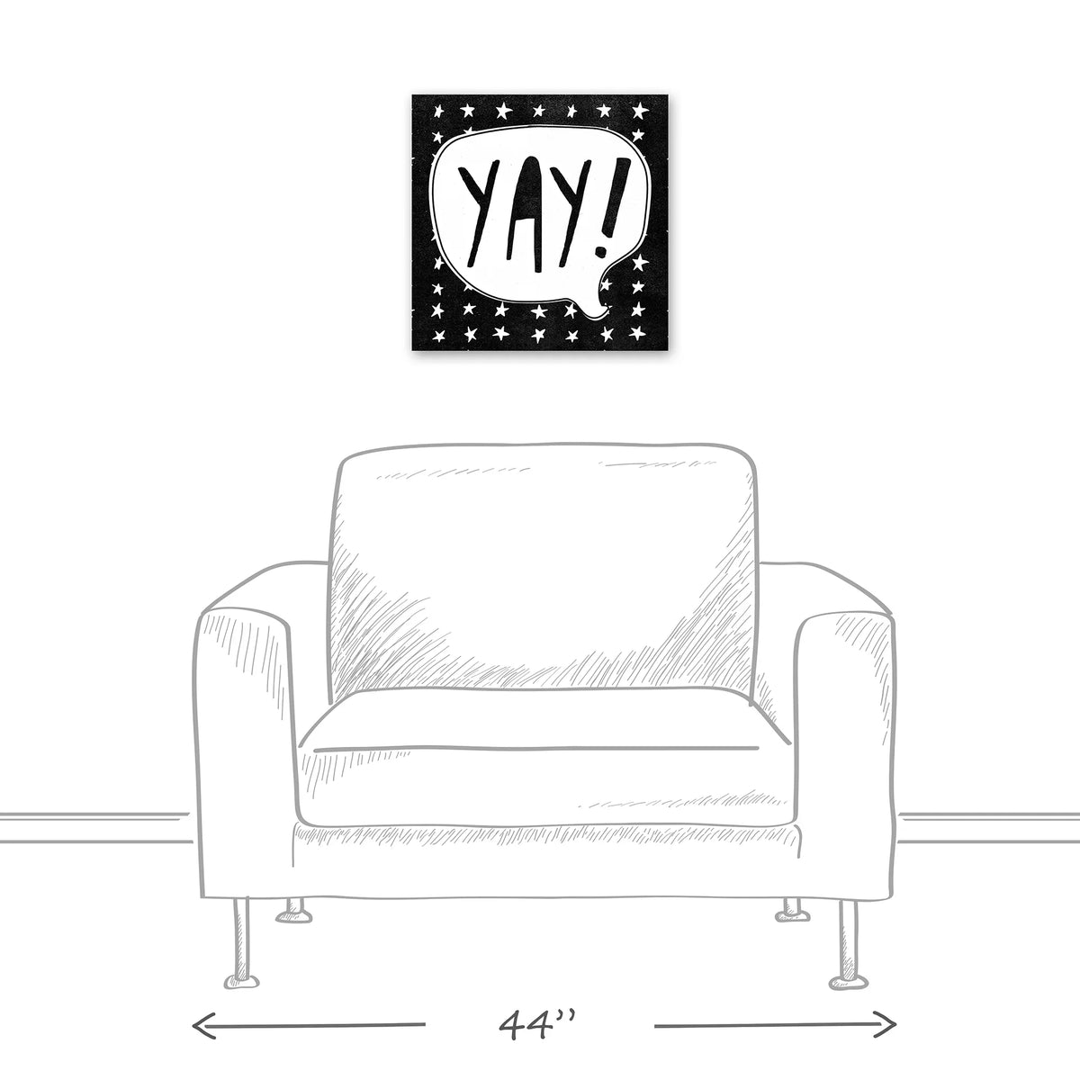 Creative Products Yay! 16x16 Canvas Wall Art