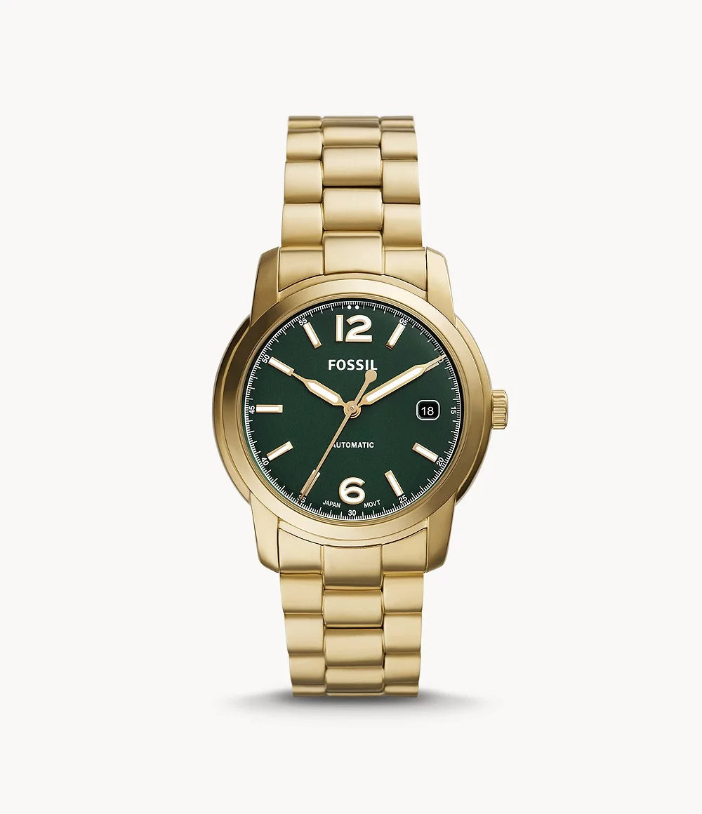 Fossil Heritage Quartz Green Dial Ladies Watch ME3235