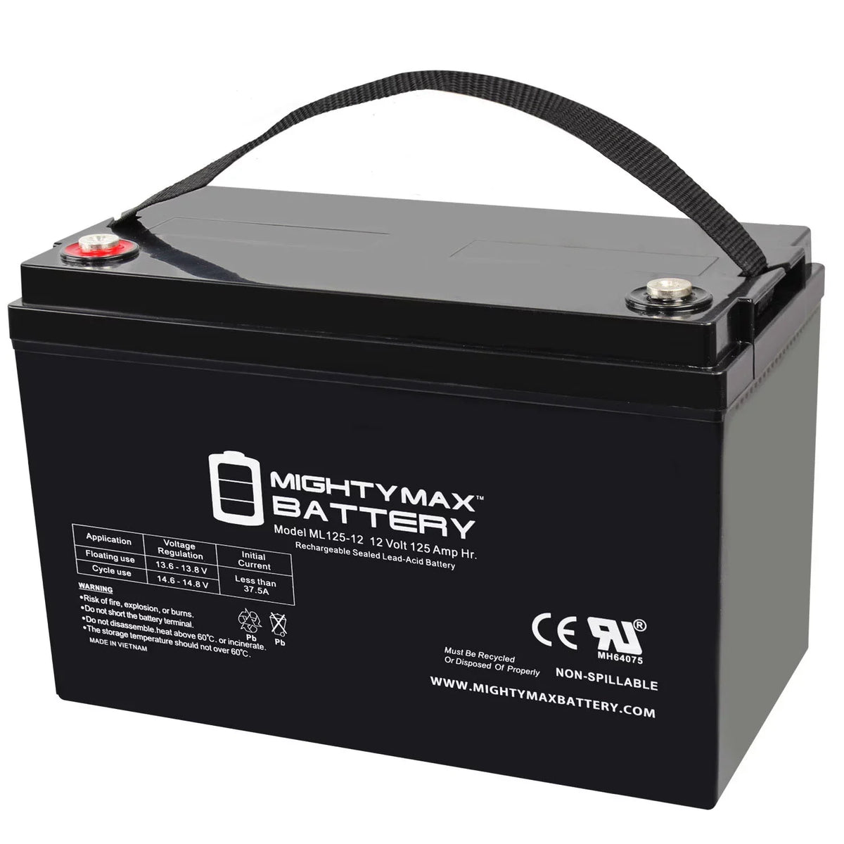 12V 125AH SLA Battery for GOAL ZERO Yeti 1250 Comp.
