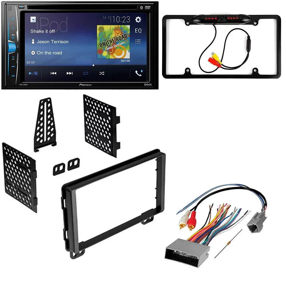 KIT2513 Bundle with Pioneer Multimedia DVD Car Stereo and Installation Kit - for 2000-2006 Ford Explorer Sport Trac / Bluetooth Touchscreen, Backup Camera, Double Din Dash Kit