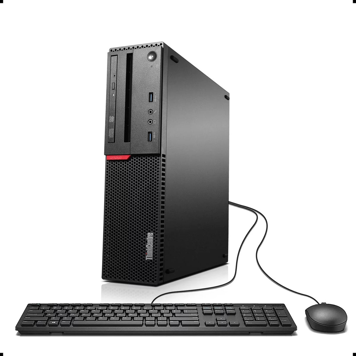 Lenovo ThinkCentre M800 SFF High Performance Desktop Computer, Intel Quad Core i5-6400 up to 3.3GHz, 8G DDR4, 512G SSD, DVD, WiFi, BT, 4K Support, DP, VGA, Win10 Pro 64 En/Sp/Fr Used Grade A