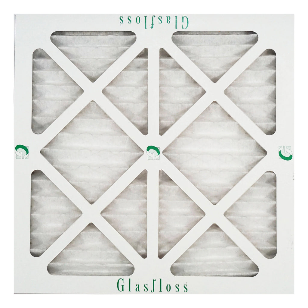 Glasfloss 16x16x1 - MERV 10 -Qty:4 - Furnace Air Filter - Made in USA (Actual Size: 15.5 x 15.5x7/8 inch)