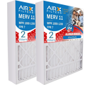20x25x5 Air Filter MERV 11 Comparable to MPR 1000, MPR 1200 & FPR 7 Compatible with Field Controls # 46568600 Premium USA Made 20x25x5 Furnace Filter MERV 11 by AIRX FILTERS WICKED CLEAN AIR.