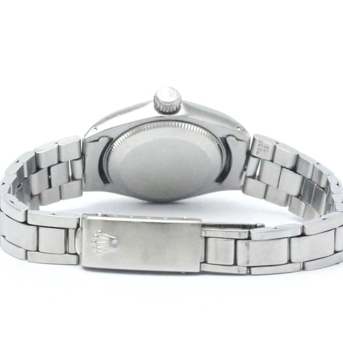 Pre-Owned Vintage ROLEX Oyster Perpetual 6719 White Gold Steel Ladies Watch BF565449 (Fair)