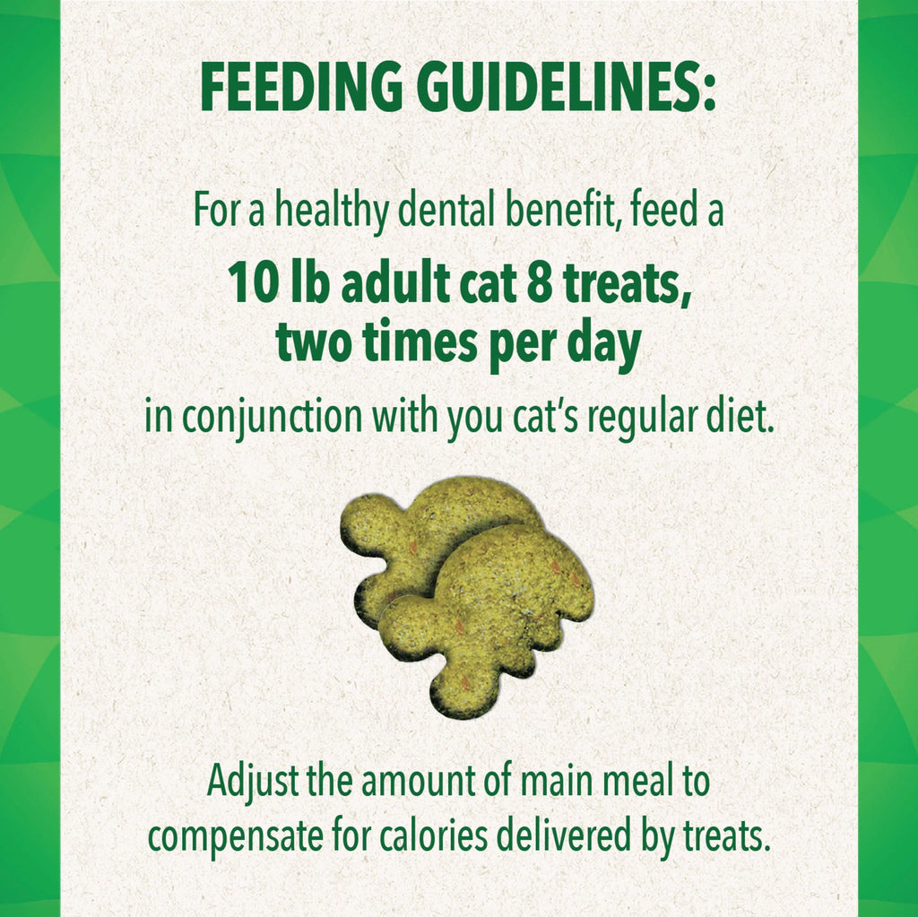 Feline Greenies Dental Natural Cat Treats, Savory Salmon Flavor, 21 oz. Tub