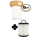 30 Replacement Eureka AirSpeed Gold AS1001AX Vacuum Bags & 1 Dust Cup Filter - Compatible Eureka AS Vacuum Bag & DCF-21 Filter