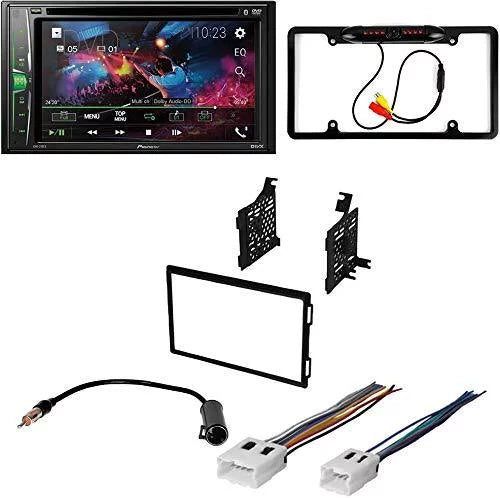 KIT4898 Bundle for 2005-2007 Nissan Frontier W/ Pioneer Double DIN Car Stereo with Bluetooth/Backup Camera/Installation Kit/in-Dash DVD/CD AM/FM 6.2" WVGA Touchscreen Digital Media Receiver