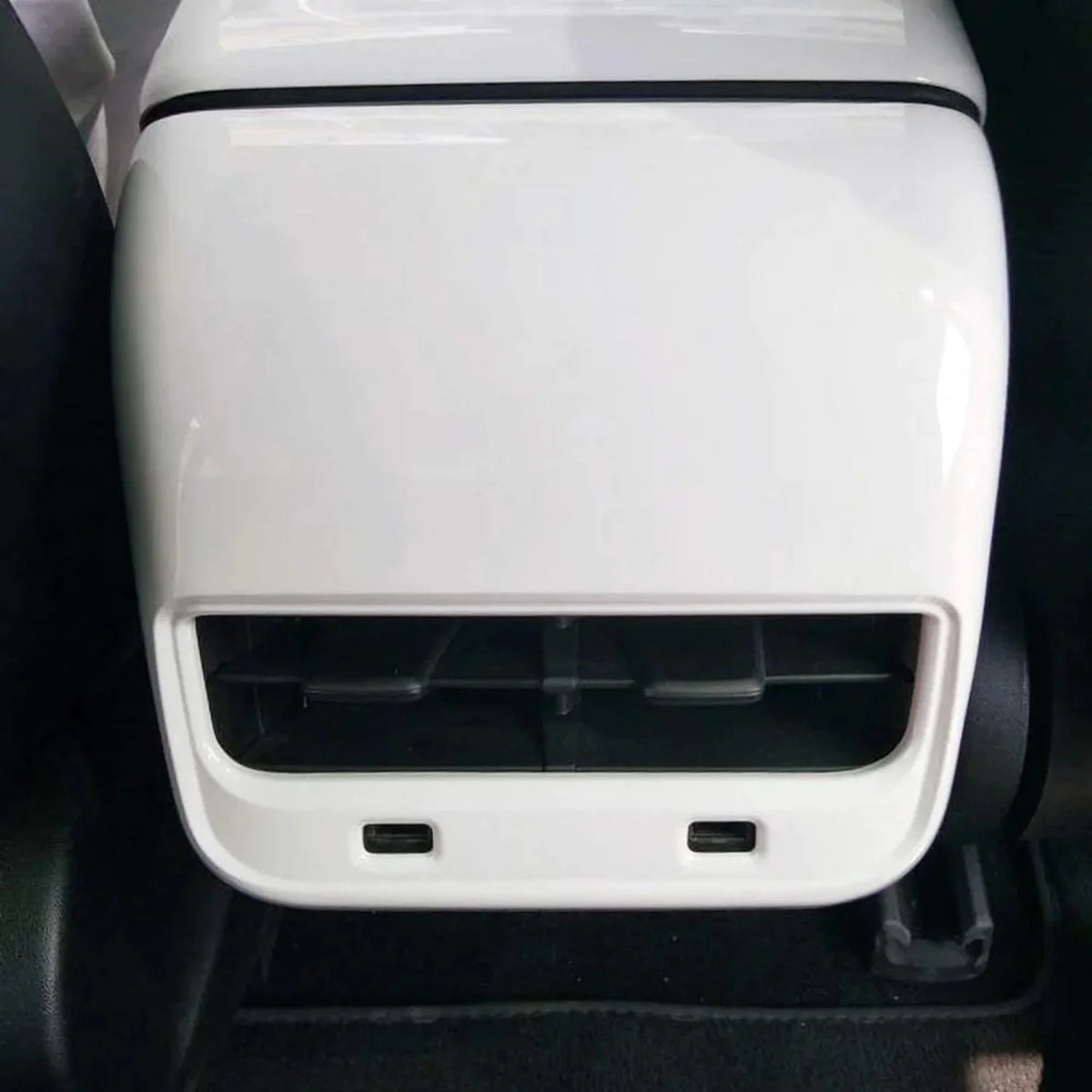 Tesla Model 3, Y, Rear Air Vent Outlet Cover Cap, Pearl White, 2017-2023