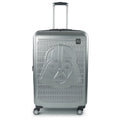 Star Wars Darth Vader 29 Inch Rolling Luggage, Embossed Hardshell Suitcase with Wheels, Silver