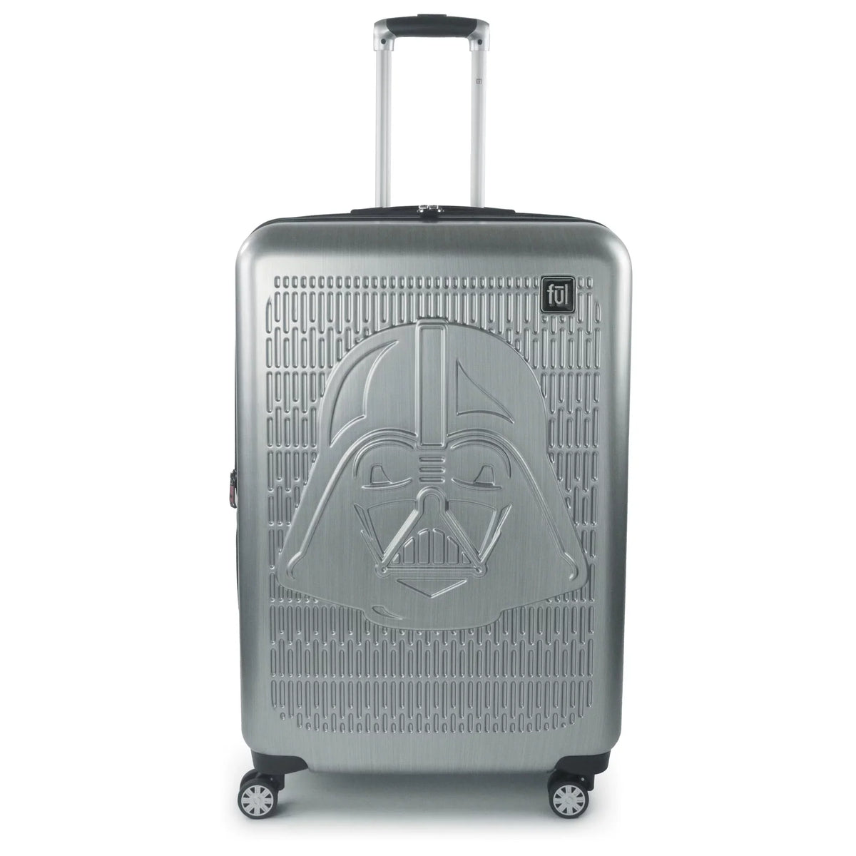 Star Wars Darth Vader 29 Inch Rolling Luggage, Embossed Hardshell Suitcase with Wheels, Silver