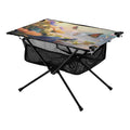 Funny Turtle and Butterfly Camping Folding Table Portable Beach Table with Storage Bag Compact Picnic Table for Outdoor Travel Fishing BBQ
