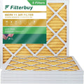 Filterbuy 17x17x1 MERV 11 Pleated HVAC AC Furnace Air Filters (5-Pack)
