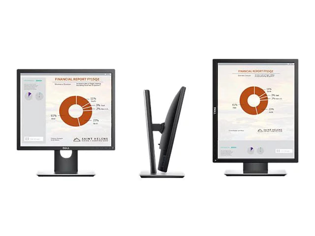 Dell 19" 60 Hz IPS Monitor 8 ms 1280 x 1024 D-Sub, HDMI, DisplayPort, USB P1917S