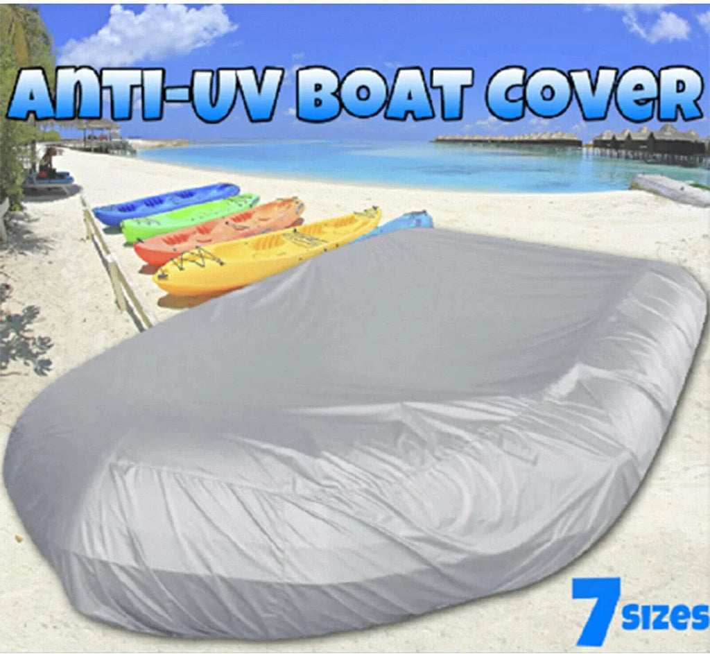 Durable Waterproof Dustproof Boat Cover Air-filled Boat Dinghy Cover Silver Grey