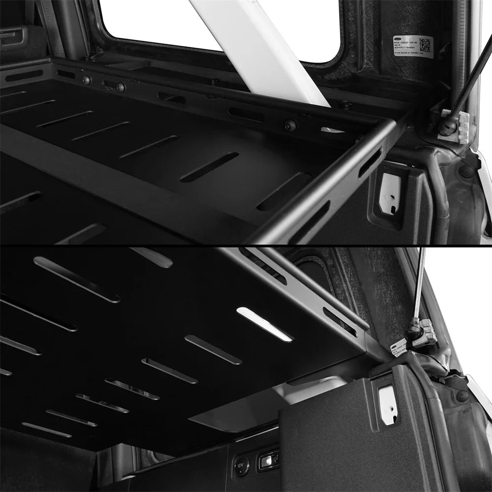 Hooke Road Rear Cargo Rack Storage Basket for 2021 2022 2023 Ford Bronco 4 Door Hardtops