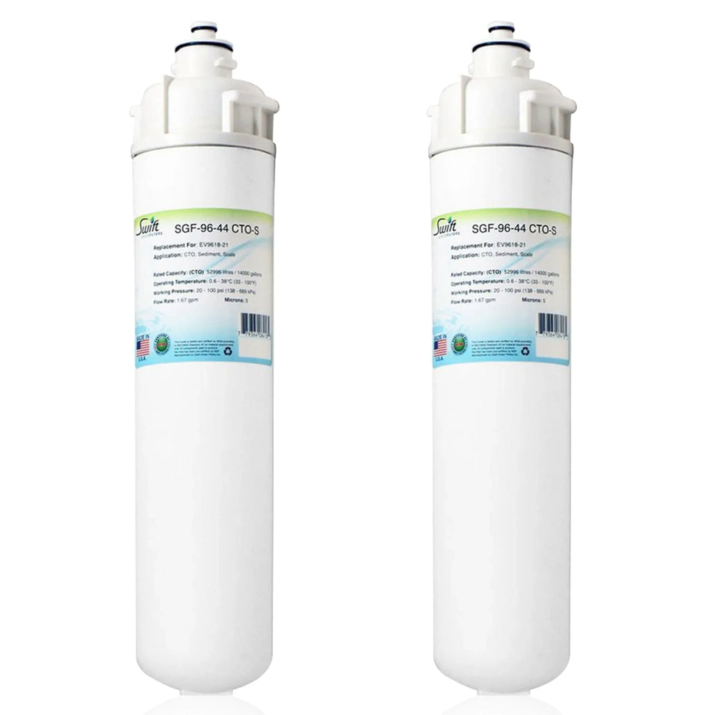Swift Green Filters SGF-96-44 CTO-S Compatible Commercial Water Filter for EV9618-21, Made in USA (Pack of 2)