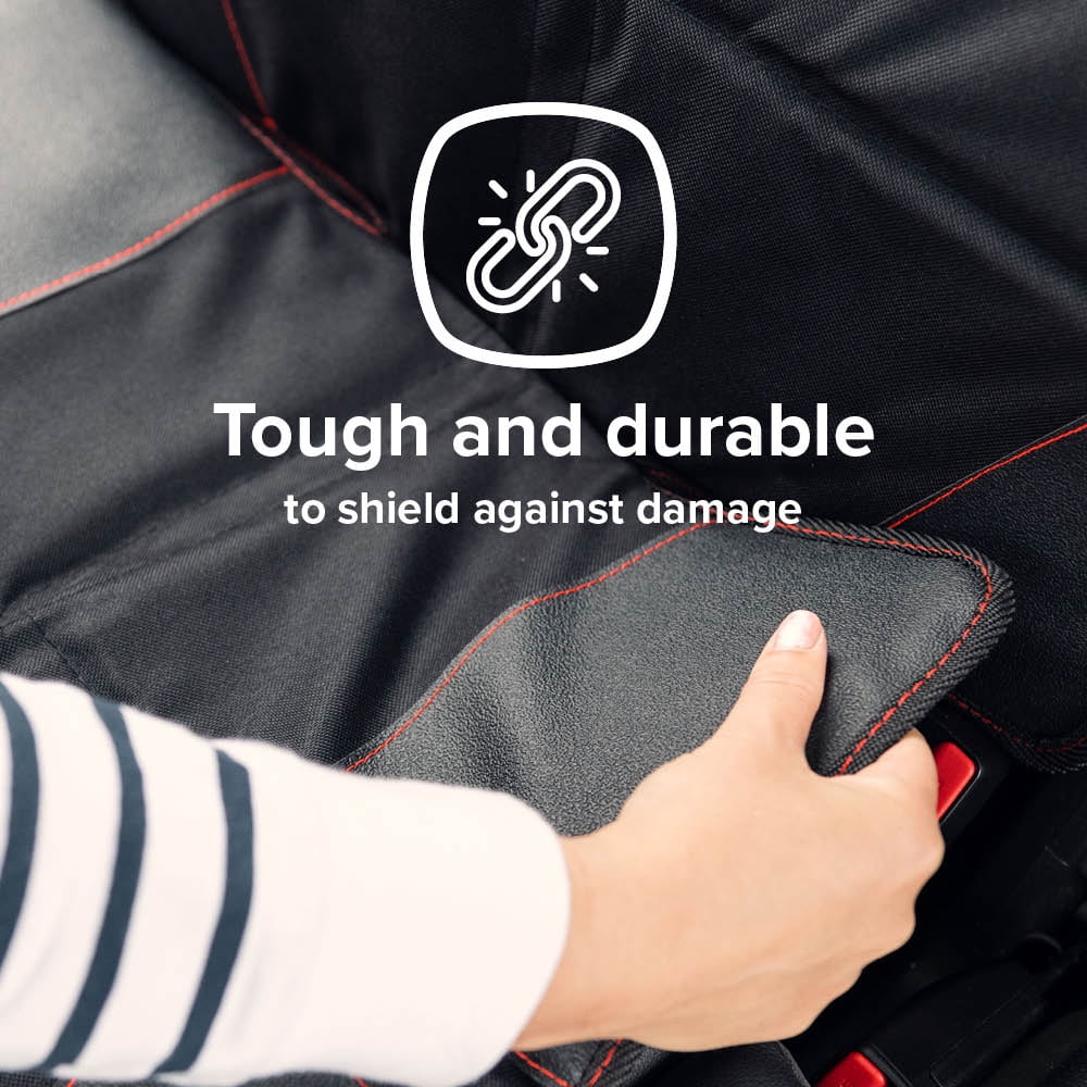 Diono Super Mat 2 Pack Car Seat Protector, Crash Tested, Water Resistant, Black