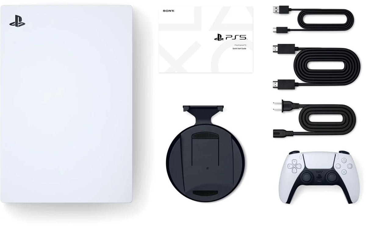 Sony PlayStation 5 Upgraded 1.8TB PCIe Gen 4 NVNe SSD Gaming Console Disc Drive Version, Controller - Original White - PS5 Disc Version JP Region Free