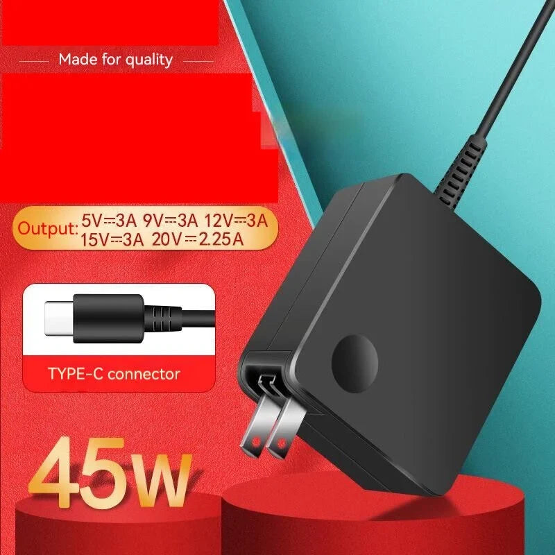 20V 2.25A Type-C Laptop AC Adapter Charger for Dell 13 7389 7390 3380,12 5289 7275 7285,4RYWW 2VP8G CDH54 2YKOF 0P51H HDCY5,7289 P29S 3380 7350 5490 T17G 5495 7390 7212 3390 5290 7285 5590 7370 5320