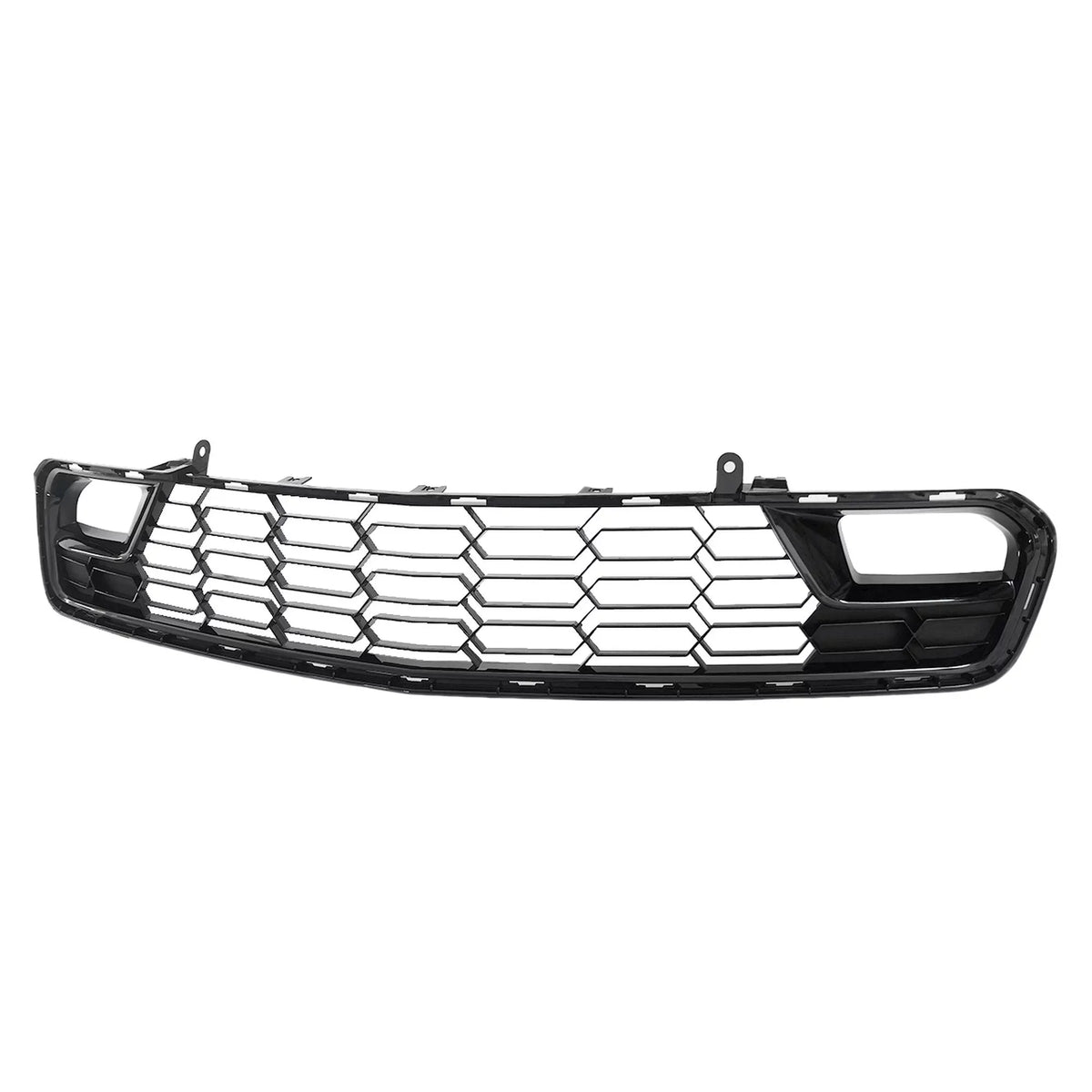 Front Bumper Lower Grille W/O Camera Gloss Black For 14-19 Chevrolet Corvette C7