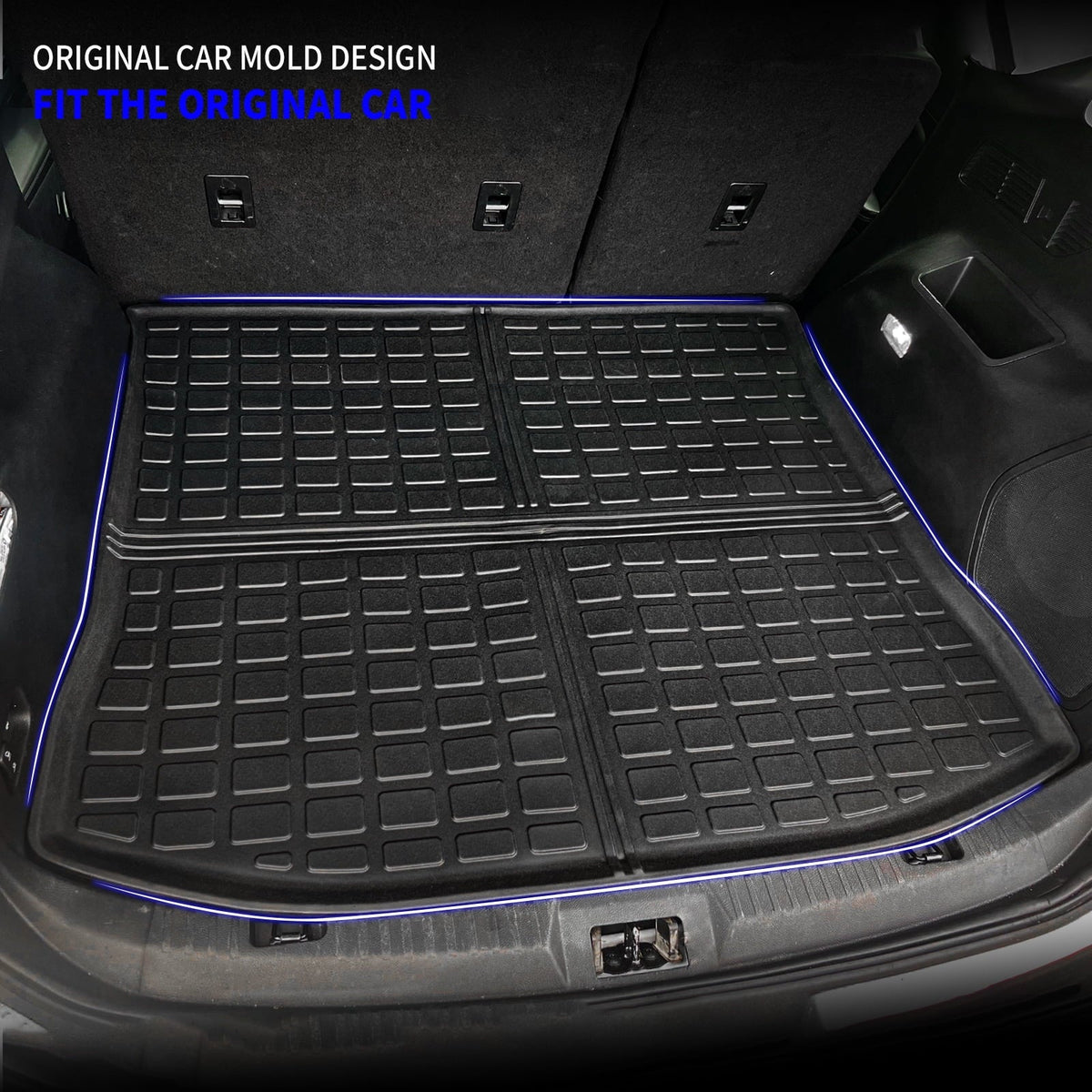 Fit 2015-2024 Ford Edge Cargo Liner Trunk Mat TPE All Weather Trunk Liner 2023 Edge Accessories