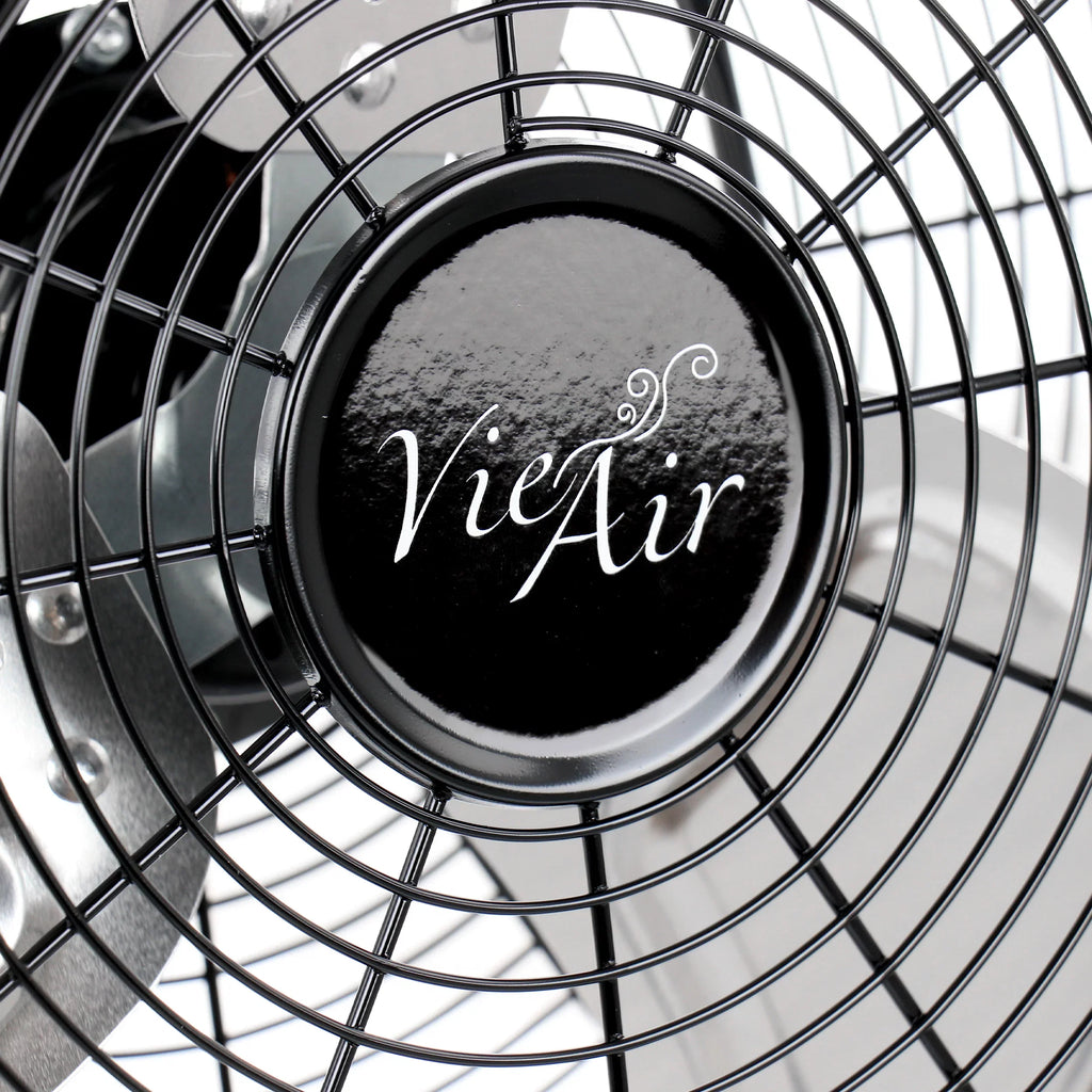 Vie Air 14 Inch Twin Pack Industrial High Velocity Heavy Duty Metal Floor Fan with 3 Speed Settings