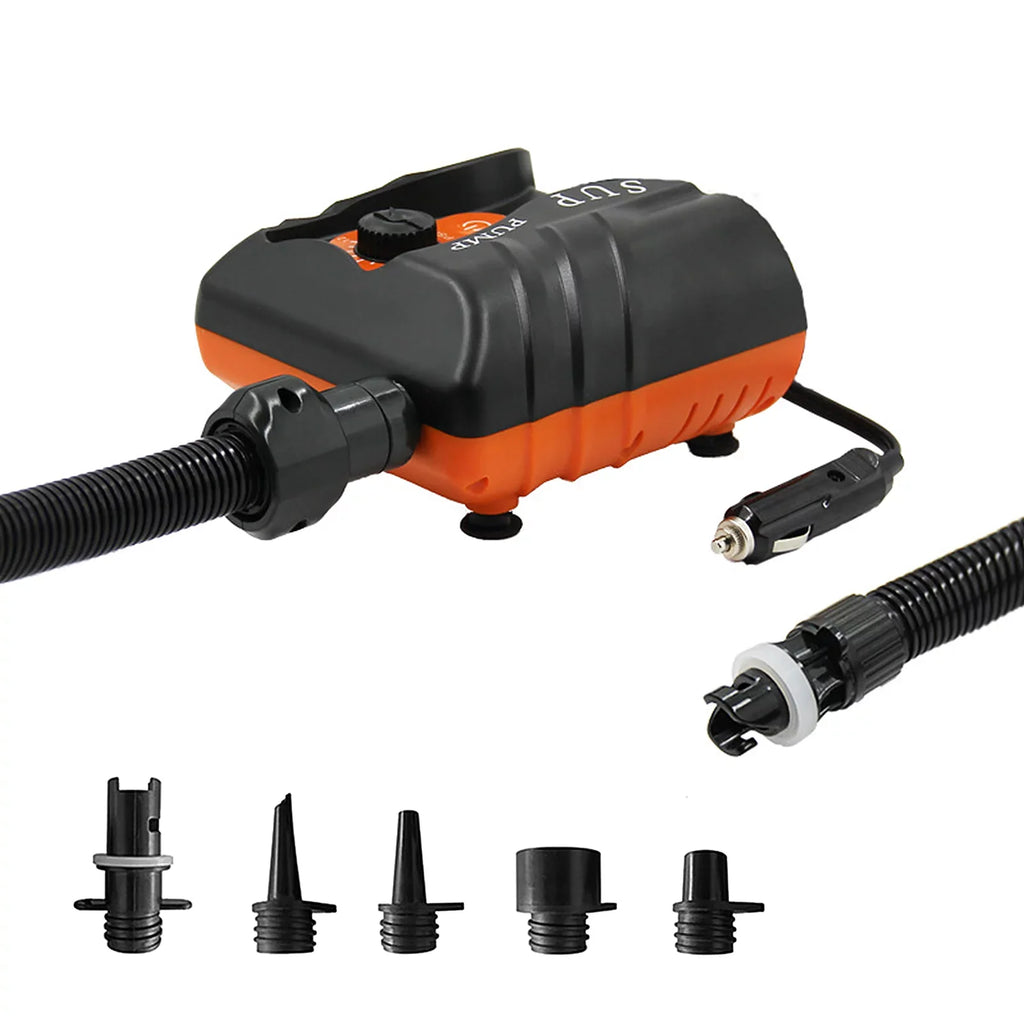 Reliable 16 PSI Electric Air Pump with 6 Nozzles for Blow-up and Boats at ammoon
