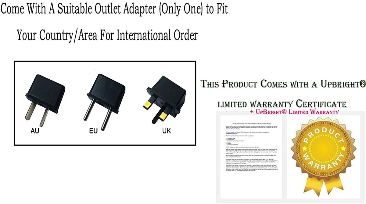 UpBright 15V AC/DC Adapter Compatible with Fosi Audio A5 Soundbar 60W Speakers for Computer Desktop TV Projector 18 Inch Sound Bar with 4 EQ Modes HDMI ARC DC15V Power Supply Cord Battery Charger PSU