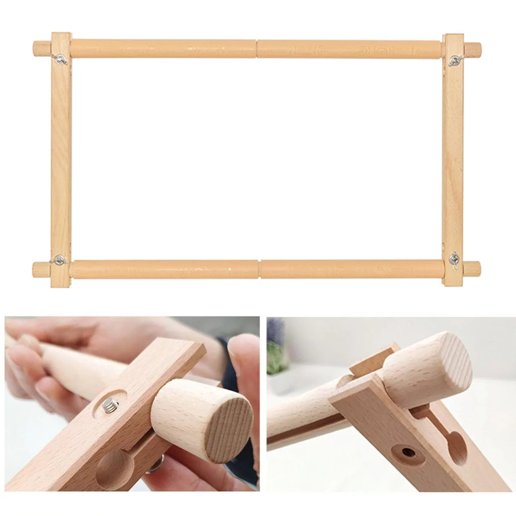 Tapestry Scroll Universal Embroidery Needlework Frame Holder Cross Stitch DIY Sewing Hoop for Coat