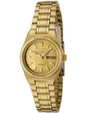 Seiko Women's SYM600K 5 Automatic Gold Dial Gold-Tone Stainless Steel Watch