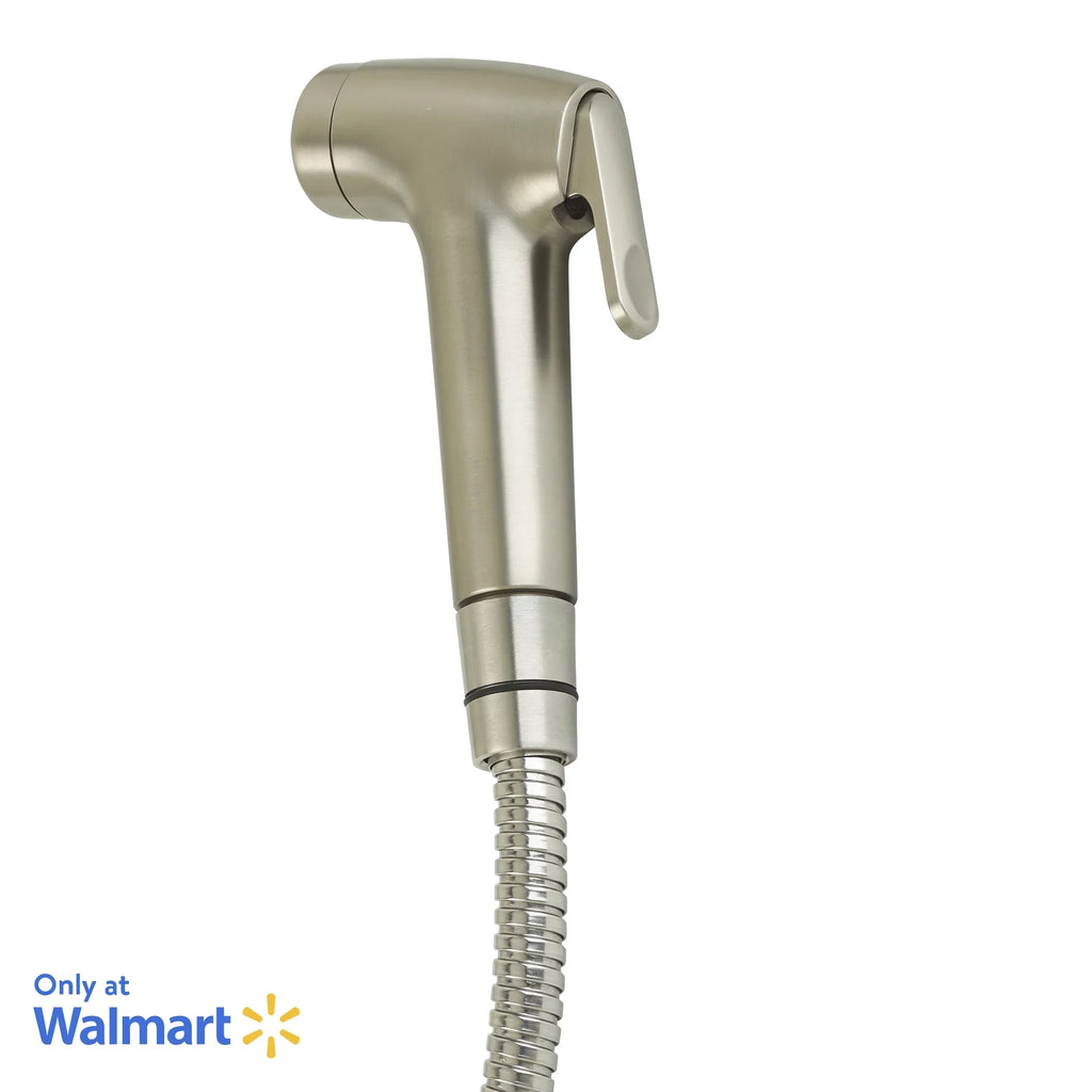 Brondell Rinslet Hand-Held Bidet in Brushed Nickel Finish, Silver