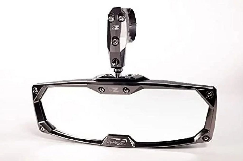 Halo-RA Billet Rear View Mirror with Aluminum Bezels for Various Size UTV-Utility Task Vehicle (1.75 inch Round Tube)