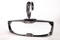 Halo-RA Billet Rear View Mirror with Aluminum Bezels for Various Size UTV-Utility Task Vehicle (1.75 inch Round Tube)